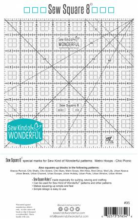 Sew Square 8 Ruler - Happy Little Quilt Shop