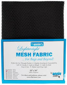 Mesh Lite Weight Black 18in x 54in - Happy Little Quilt Shop