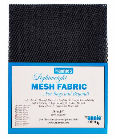 Lightweight Mesh Fabric Navy 18x54in - Happy Little Quilt Shop