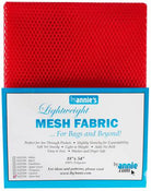 Mesh Lite Weight Atomic Red 18in x 54in - Happy Little Quilt Shop