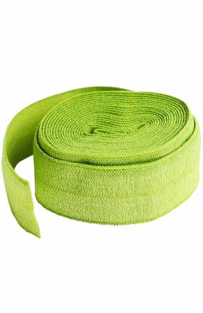 Fold-over Elastic 3/4in x 2yd Apple Green - Happy Little Quilt Shop