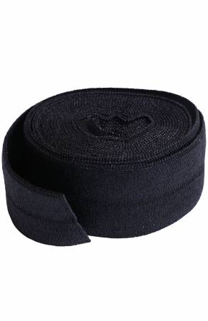 Fold-over Elastic 3/4in x 2yd Black - Happy Little Quilt Shop