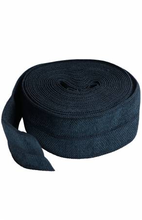 Fold-over Elastic 3/4in x 2yd Navy - Happy Little Quilt Shop