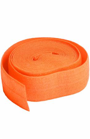 Fold-over Elastic 3/4in x 2yd Pumpkin - Happy Little Quilt Shop