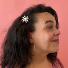 Sarah Hearts Quilt Star Hair Clip - Happy Little Quilt Shop