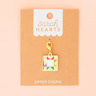 Sarah Hearts Zipper Charm - Quilt Star - Happy Little Quilt Shop