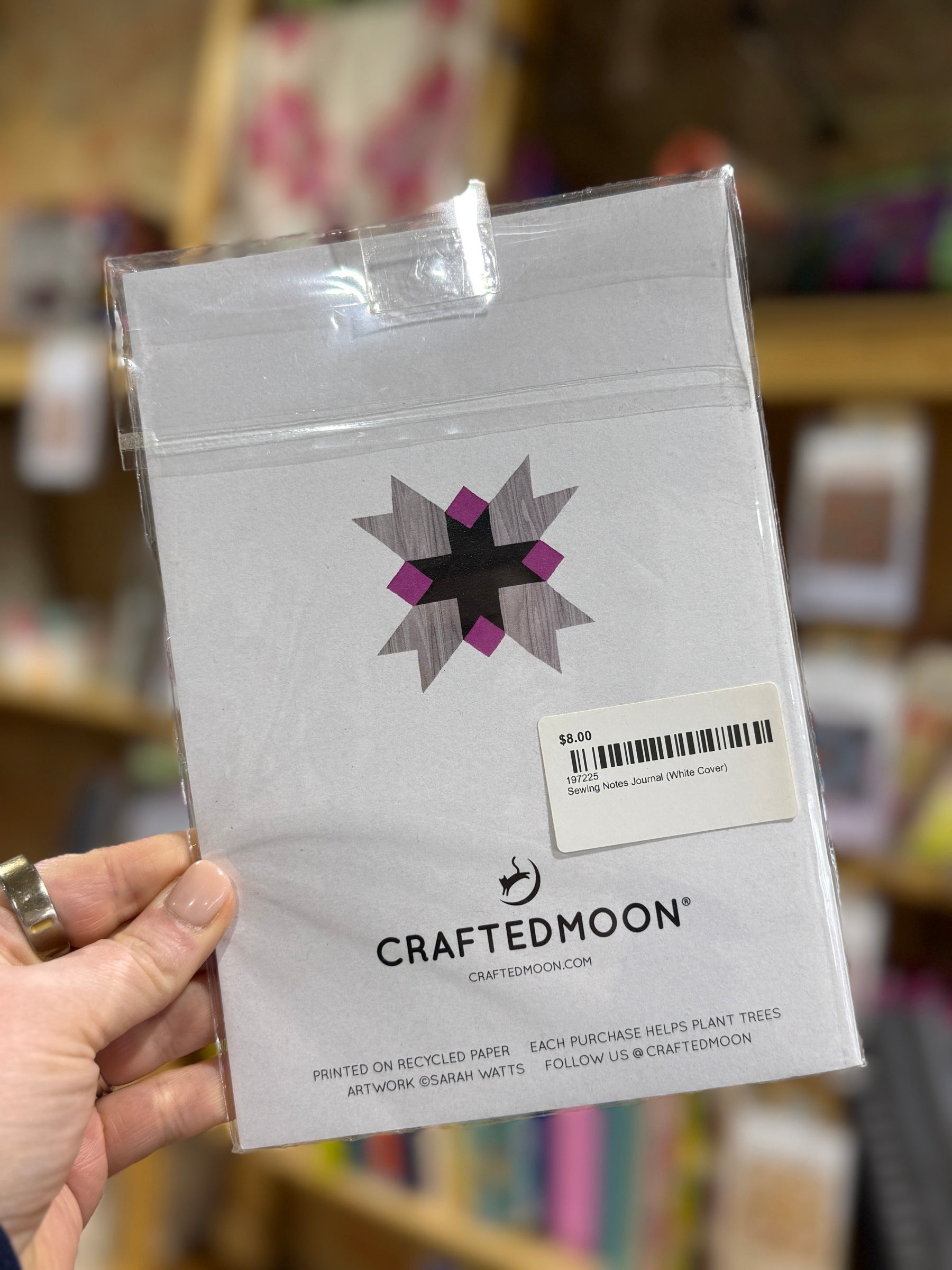 Sewing Notes Journal (White Cover) - Happy Little Quilt Shop