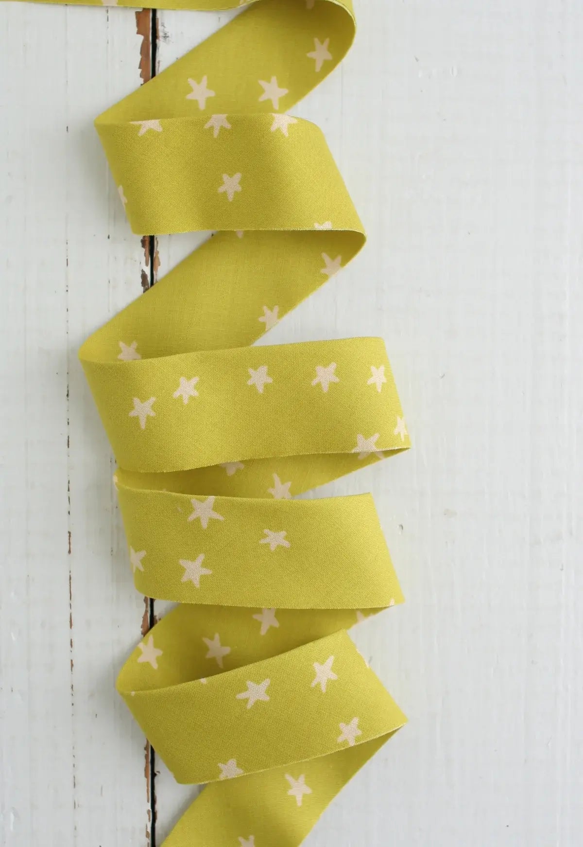 Starry Pistachio Bessie Pearl Bias Binding 2.5" - Happy Little Quilt Shop
