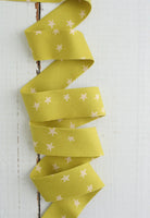 Starry Pistachio Bessie Pearl Bias Binding 2.5" - Happy Little Quilt Shop