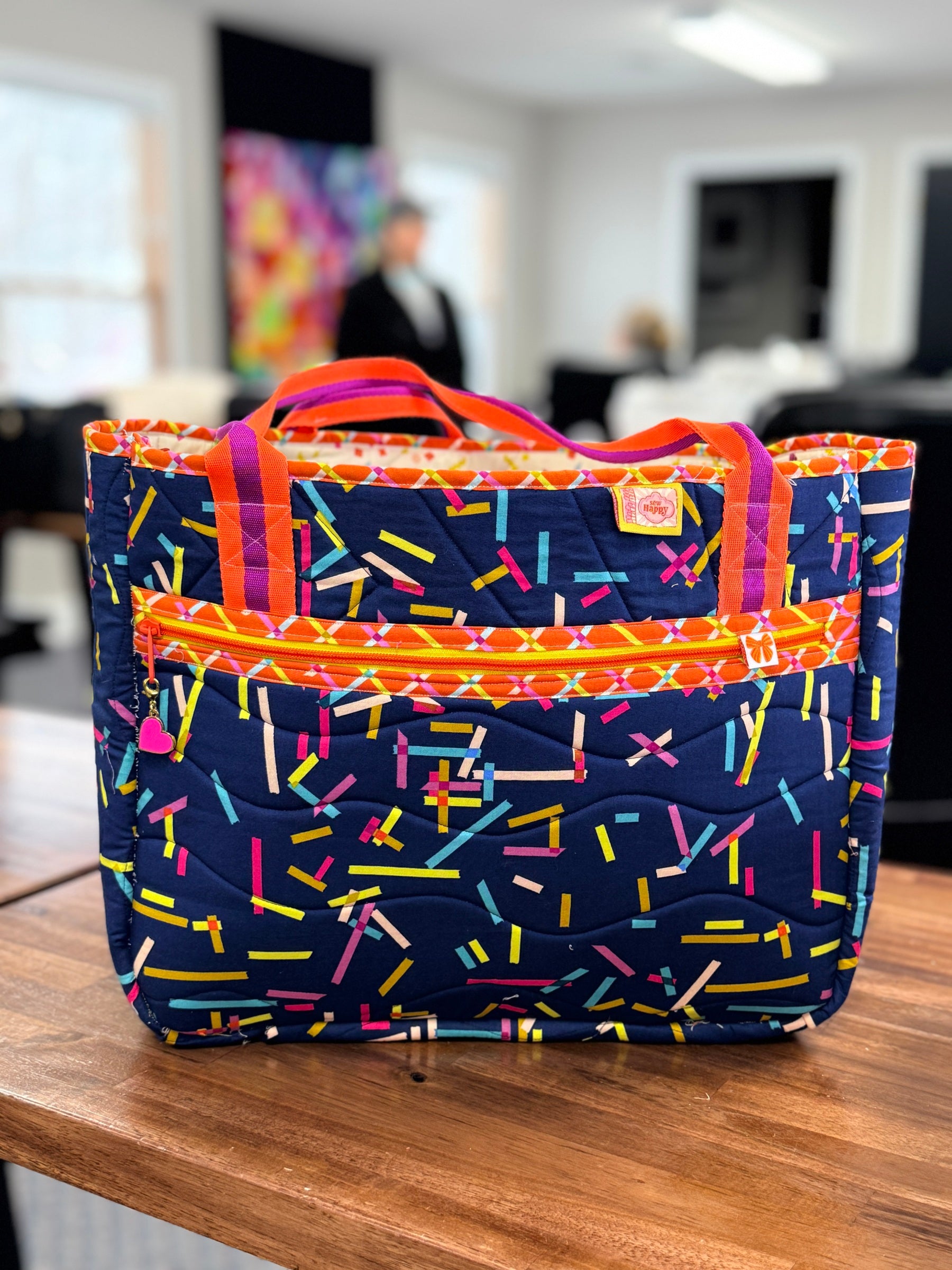 Stitch and Stash Tote - Happy Little Quilt Shop
