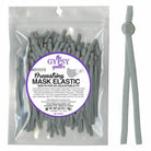 Drawstring Mask Elastic Gray 8in - 23 Count - Happy Little Quilt Shop