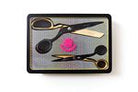 Tula Pink Limited Edition Black & Gold Scissor Tin - Happy Little Quilt Shop