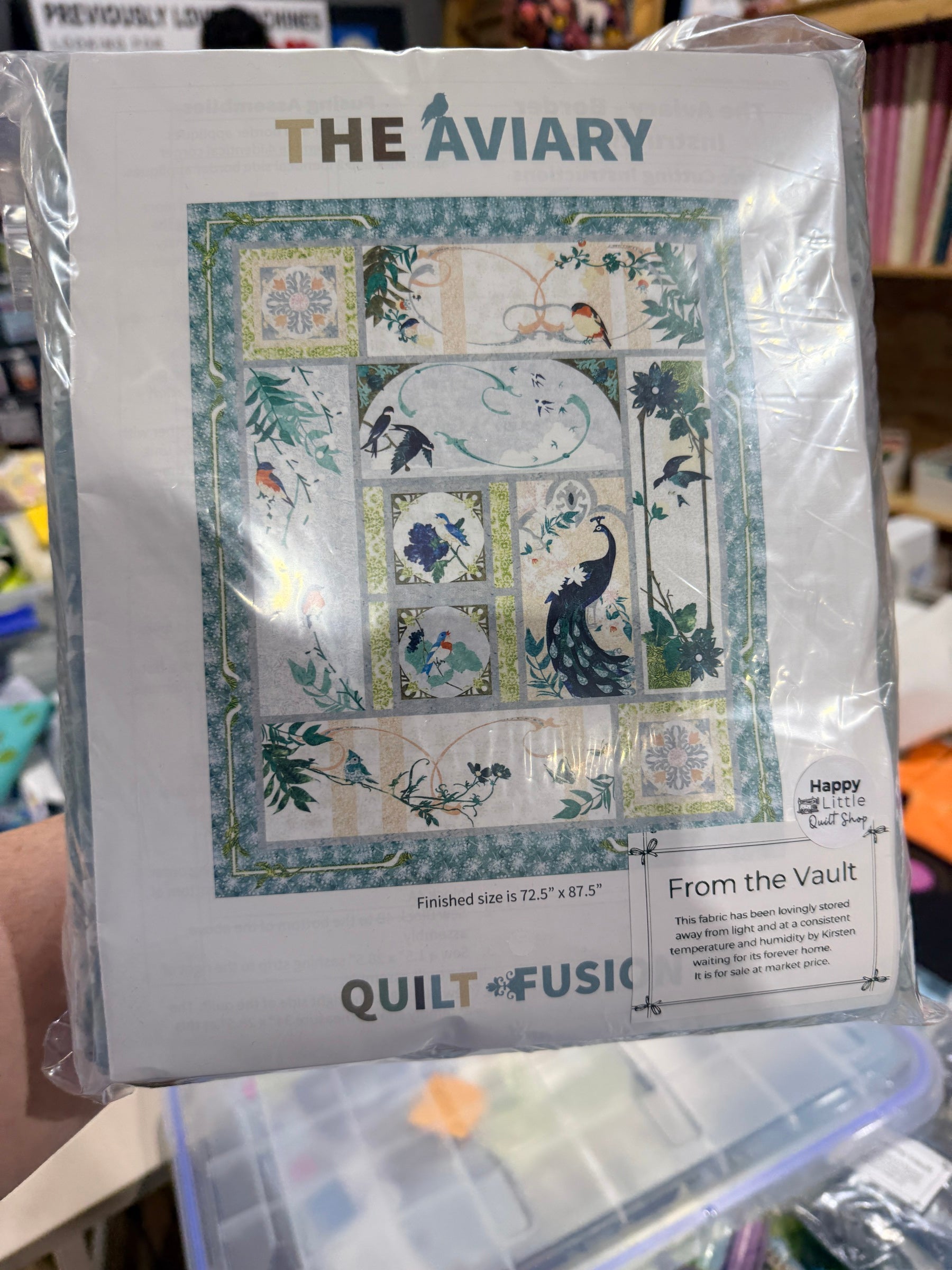 The Aviary Mckenna Ryan Laser Cut Prefused Complete Quilt Kit - Happy Little Quilt Shop