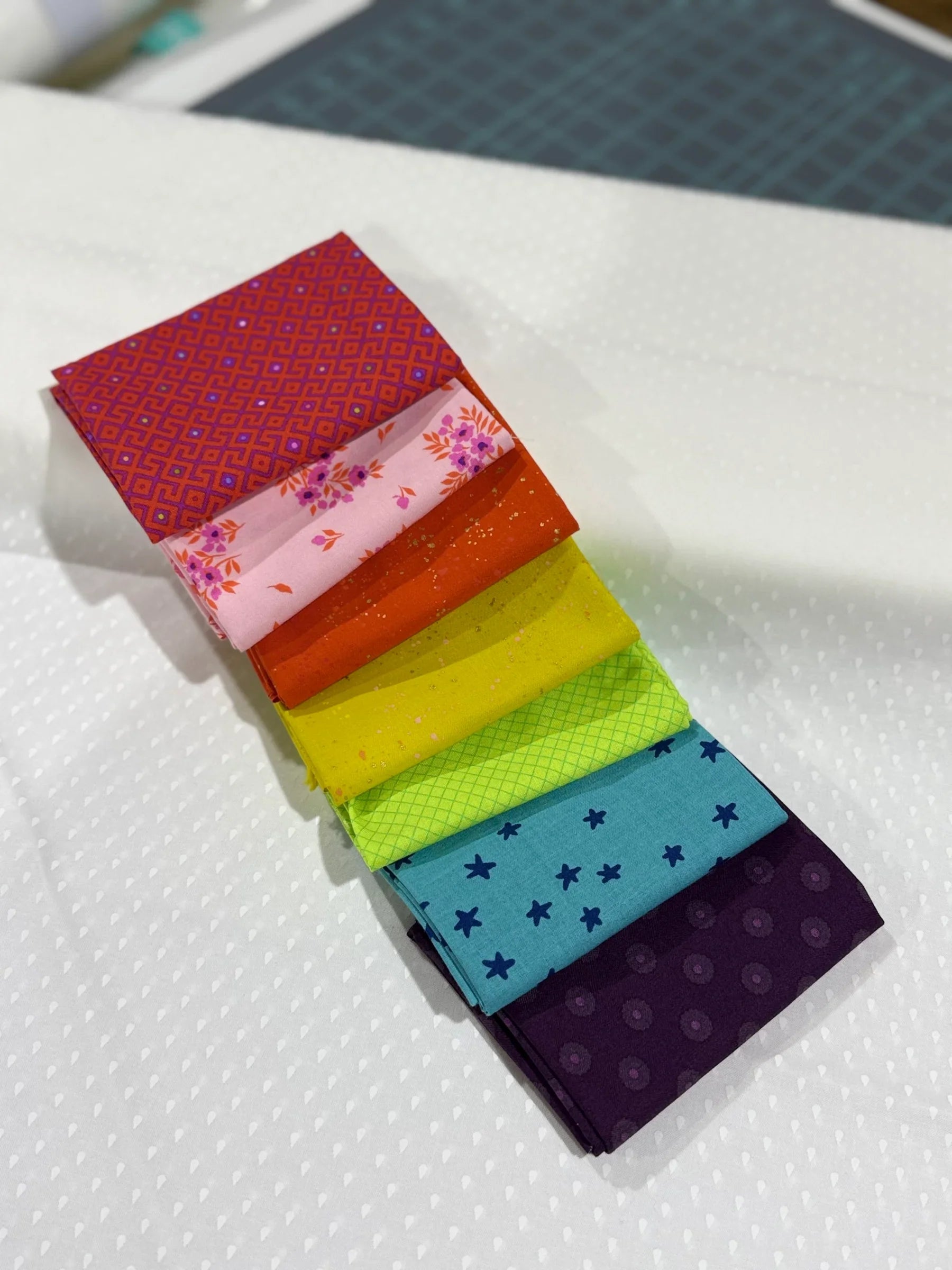 The Quilting Book: Building Blocks Sampler Kit (Rainbow) - Happy Little Quilt Shop