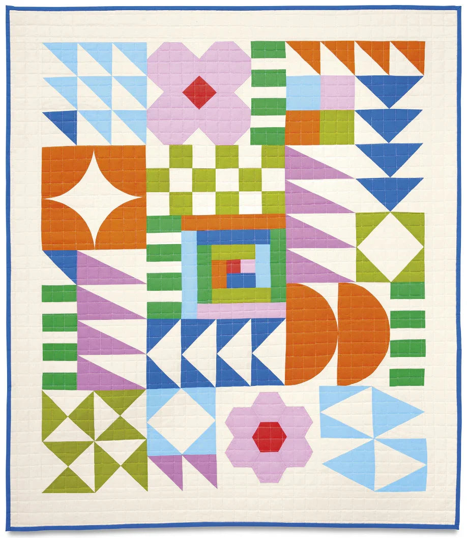 The Quilting Book: Building Blocks Sampler Kit (Rainbow) - Happy Little Quilt Shop