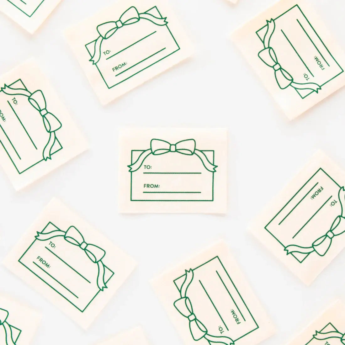 To:  From: Gift Organic Labels - Happy Little Quilt Shop