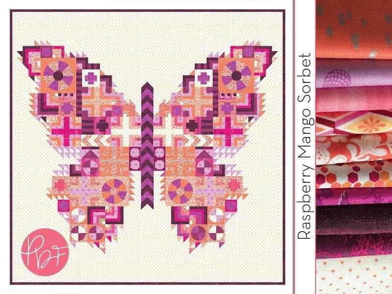 Tula Pink Butterfly Kit - Raspberry Mango Sorbet