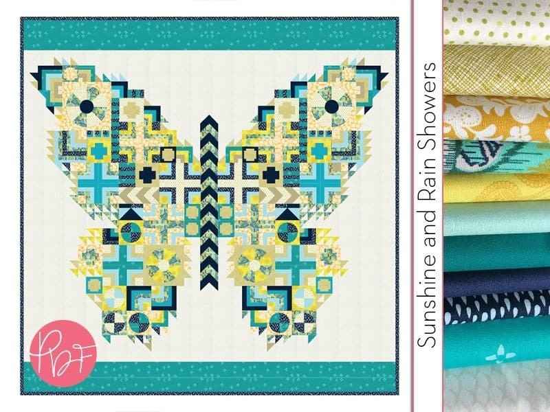 Tula Pink Butterfly Kit - Sunshine and Rainshowers