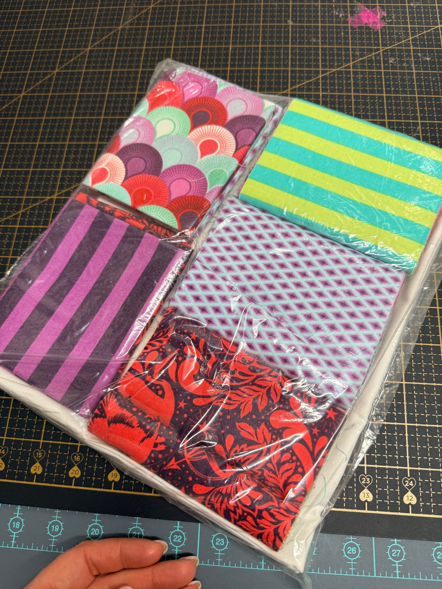 Tula Pink Elizabeth Misdirection Quilt and Pillow Kit - Happy Little Quilt Shop