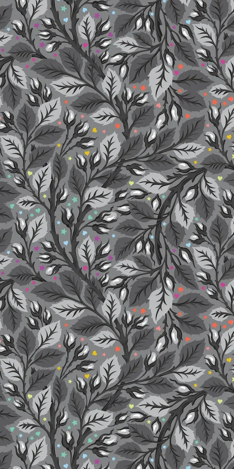 Tula Pink Greywork 108" Nip In The Bud - Happy Little Quilt Shop