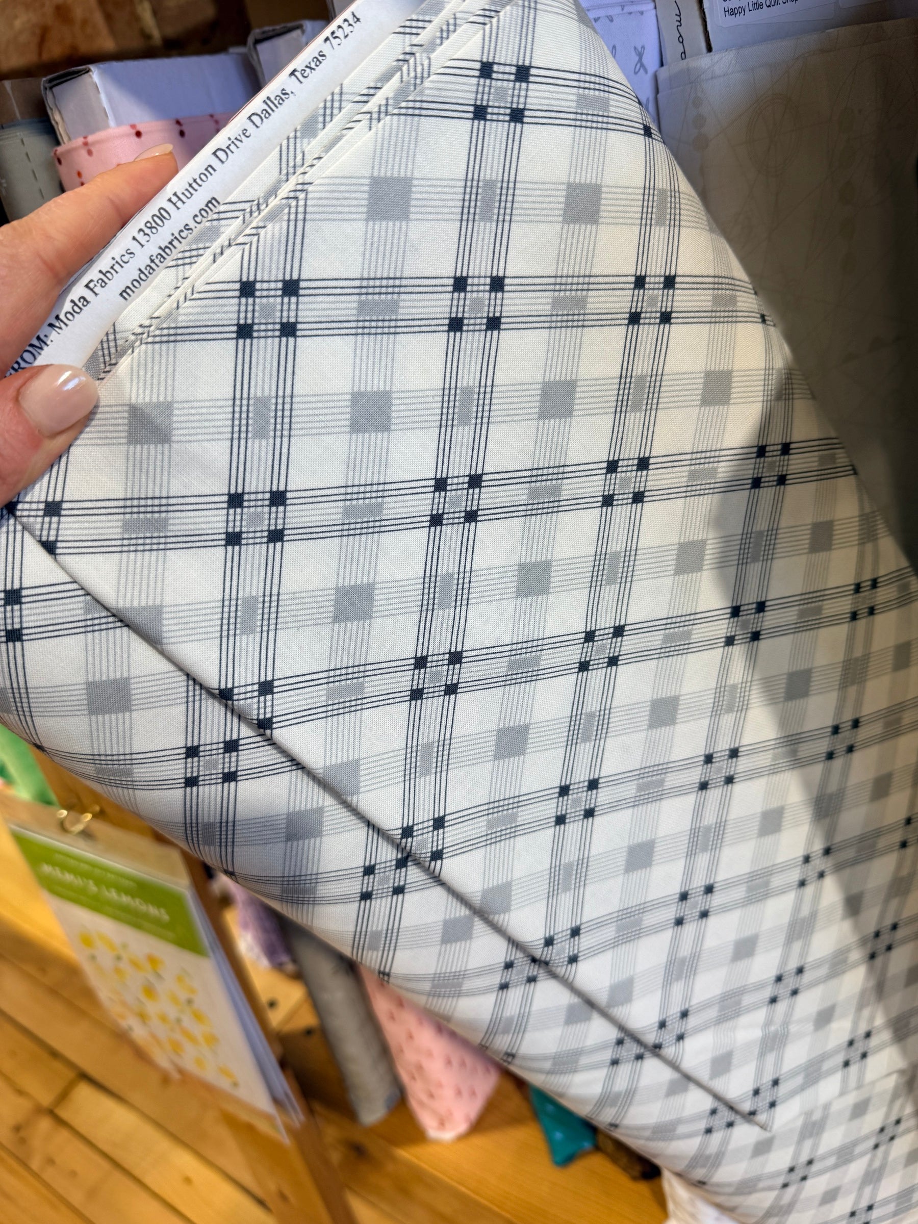 Washington Depot Open Plaid Linoleum - Happy Little Quilt Shop