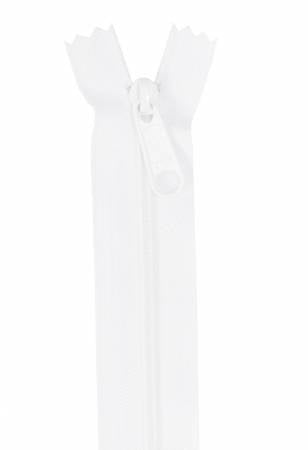 Handbag Zipper 24in White - Happy Little Quilt Shop