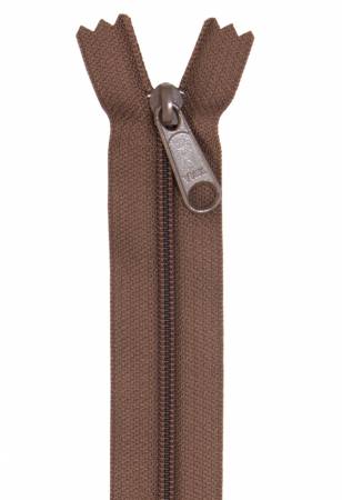 Handbag Zipper 24in Seal Brown - Happy Little Quilt Shop