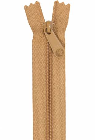 Handbag Zipper 24in Golden Brown - Happy Little Quilt Shop