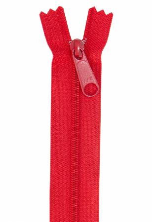 Handbag Zipper 24in Atom Red - Happy Little Quilt Shop
