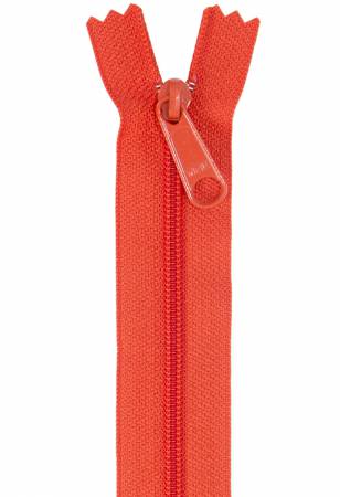 Handbag Zipper 24in Tangerine - Happy Little Quilt Shop