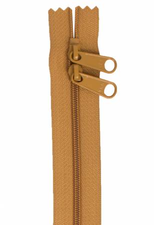 Handbag Zipper 30in Golden Brown - Happy Little Quilt Shop