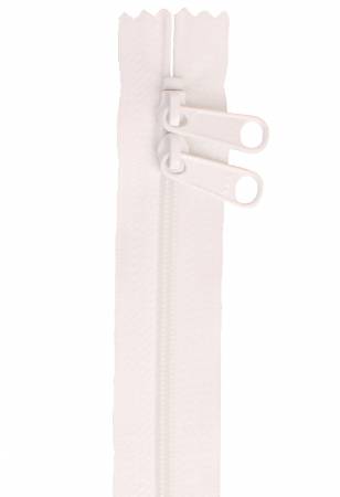Handbag Zipper 40in White - Happy Little Quilt Shop
