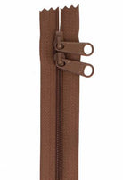 Handbag Zipper 40in Seal Brown - Happy Little Quilt Shop