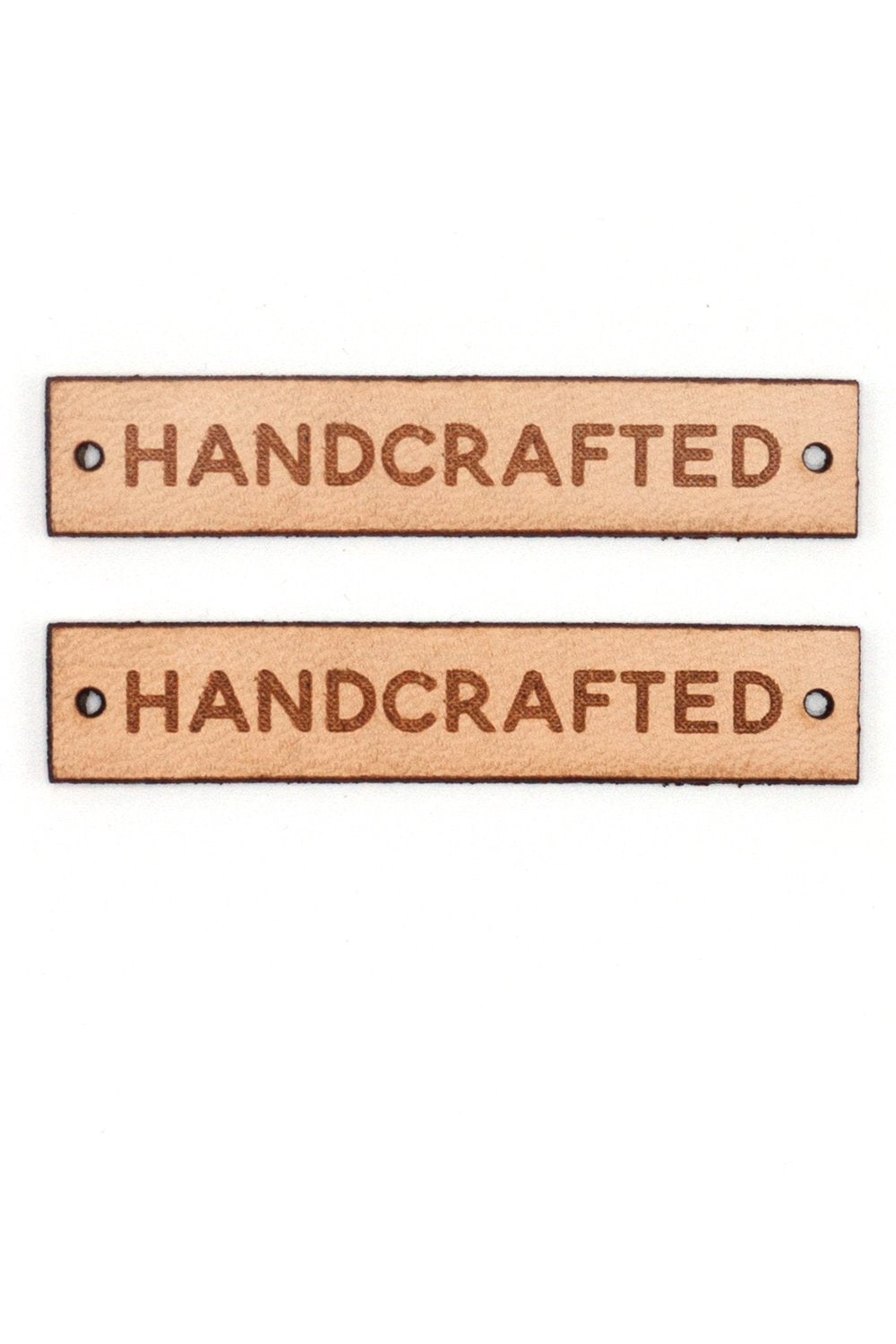 Handcrafted Leather Labels - Happy Little Quilt Shop